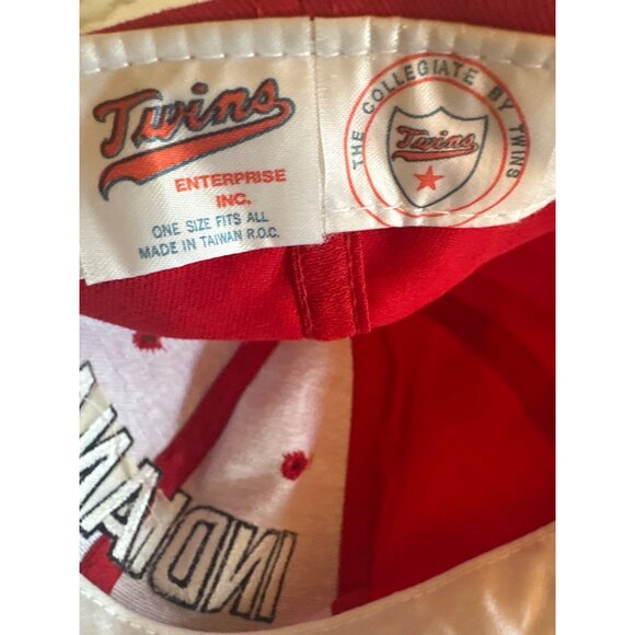 Indiana Hoosiers Red Snapback Hat By Twins Enterprise - Picture 5 of 7